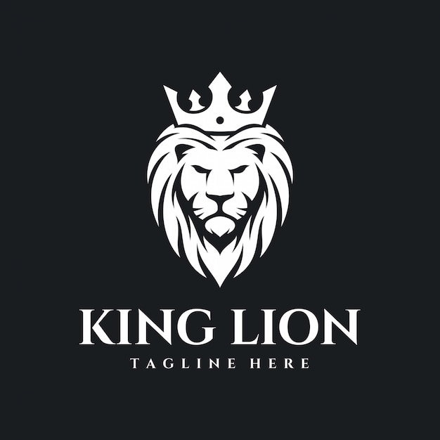 Vector king lion logo