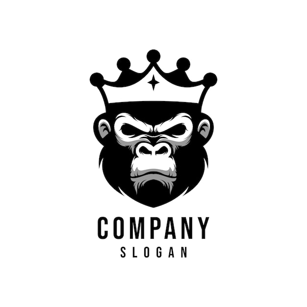 King mono vector logo diseño