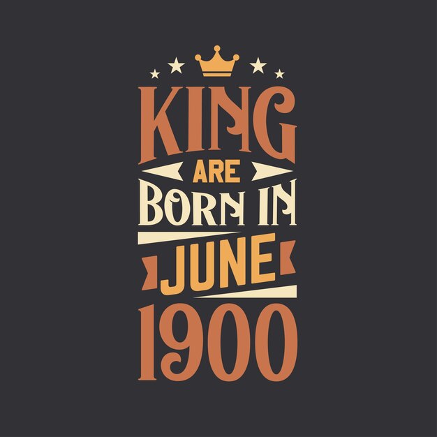 King nace en junio de 1900 nace en julio de 1900 retro vintage cumpleaños