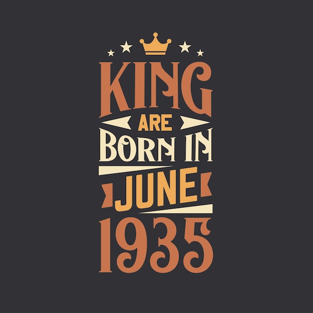 King nace en junio de 1935 nace en julio de 1935 Retro Vintage cumpleaños