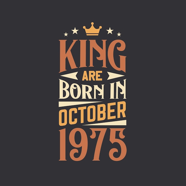King nacido en octubre de 1975 Nacido en octubre de 1977 Retro Vintage cumpleaños