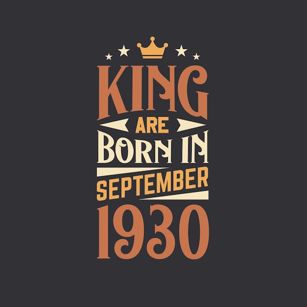 King nacieron en septiembre de 1930 nacieron en setiembre de 1930 retro vintage cumpleaños