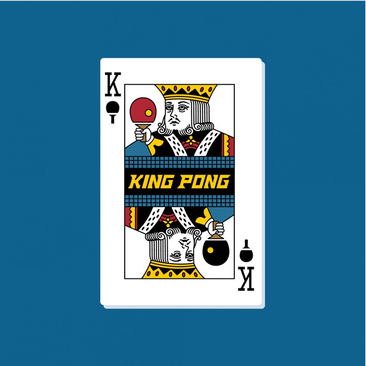 Vector king pong playing cards ilustraciones