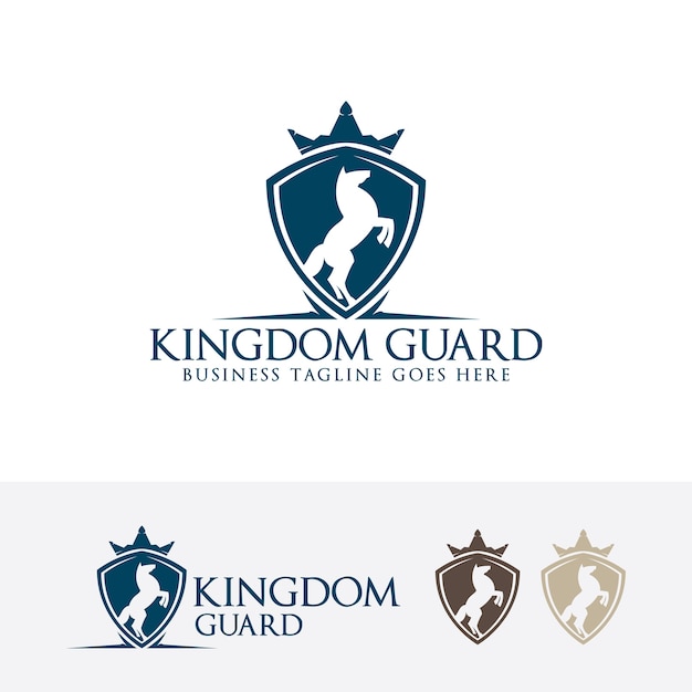 Kingdom Guard, plantilla de logotipo vectorial