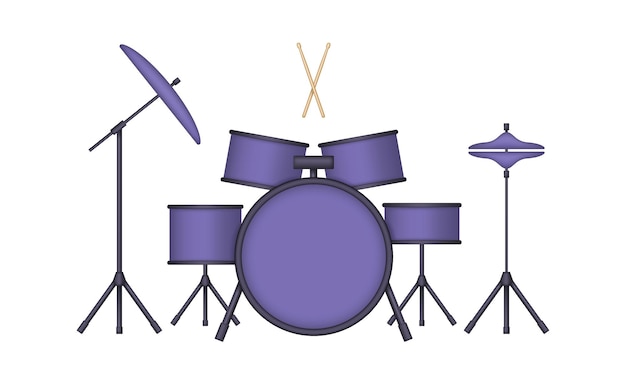 Bateria instrumento musical - Dibujo #29 - Dibujalia - Los mejores dibujos  para colorear, ilustraciones y fichas para el aula.