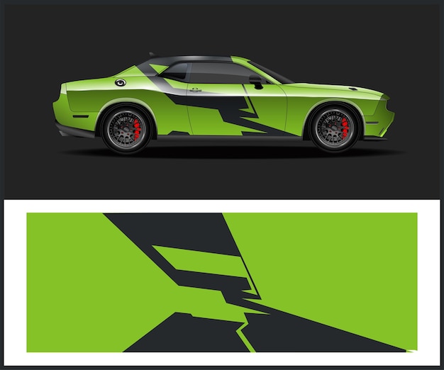 kit de envoltura de coche Vector y envoltura de vinilo de coche