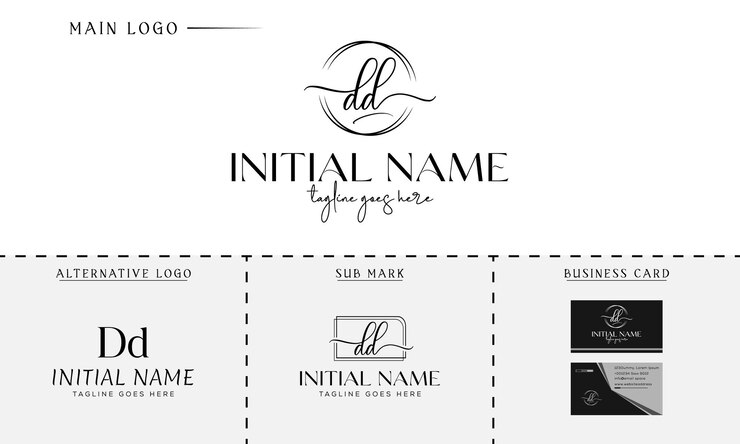a y a Kit inicial de marca LuxuryPremium Logotipo vectorial