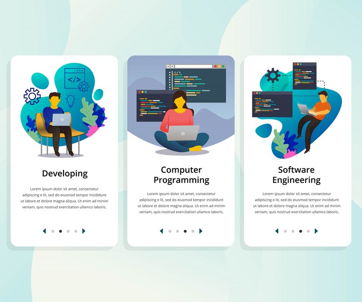 Vector kit de interfaz de usuario conjunto de vectores para la programación