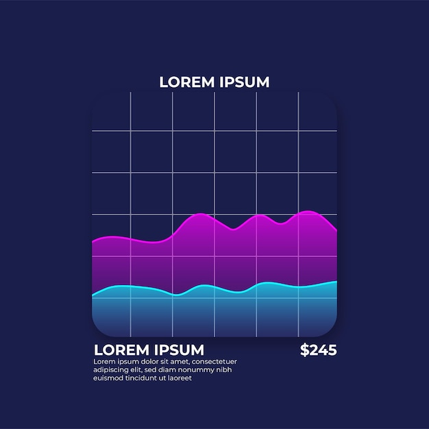 Vector kit de interfaz de usuario de tablero neumórfico con elementos infográficos gráficos de información de diagrama de hud