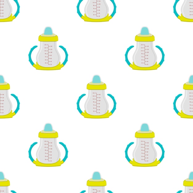 kit de leche para bebés en botella transparente con chupete de goma