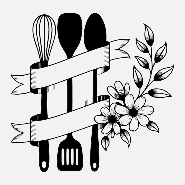 kitchen conversion chart design vector