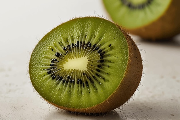 Kiwi aislado sobre fondo blanco.