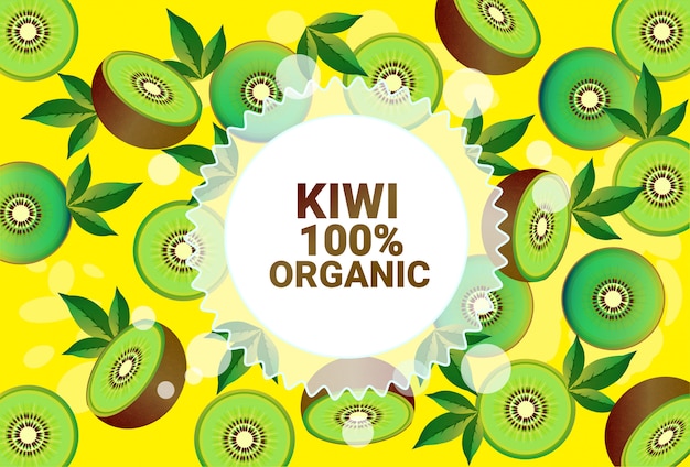 Kiwi, colorido, círculo, copia, espacio, orgánico, sobre, fruta fresca, patrón, fondo, estilo de vida saludable, o, dieta, concepto