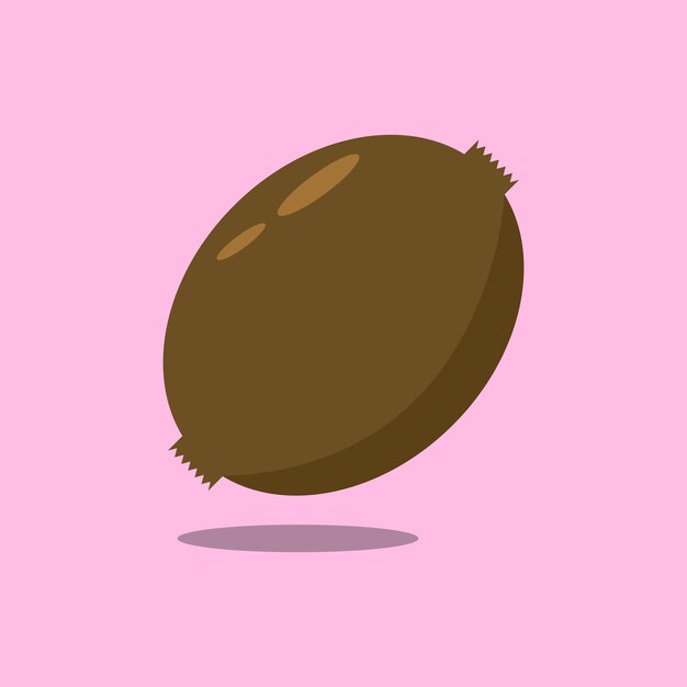 Kiwi fresco vector brillante sobre fondo