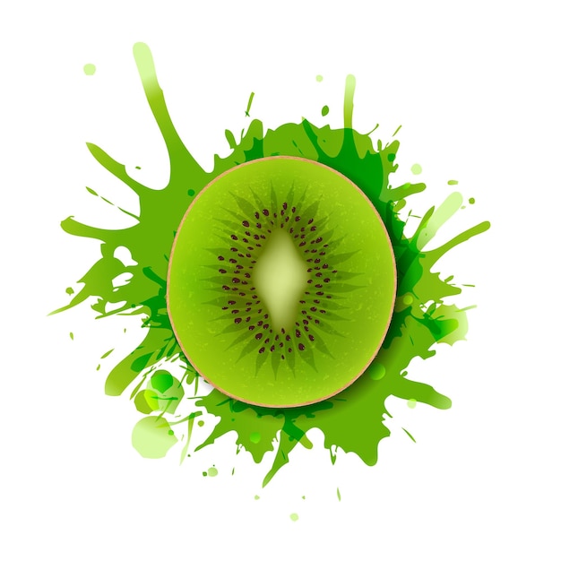 Kiwis con pintura.