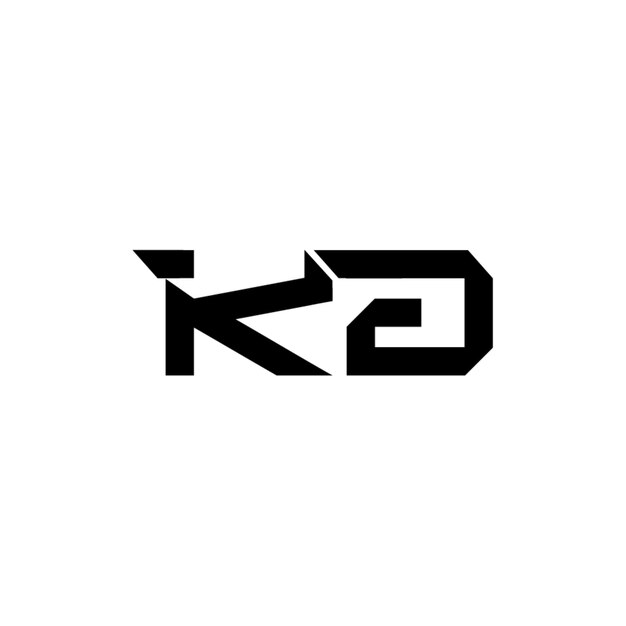 KJ monograma logotipo diseño carta texto nombre símbolo monocromo logotipo alfabeto carácter simple logotipo