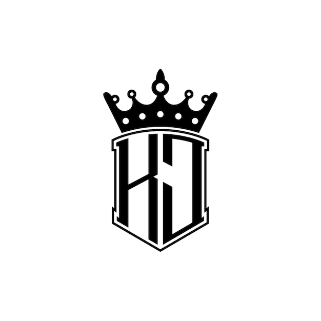 KJ monograma logotipo diseño carta texto nombre símbolo monocromo logotipo alfabeto carácter simple logotipo