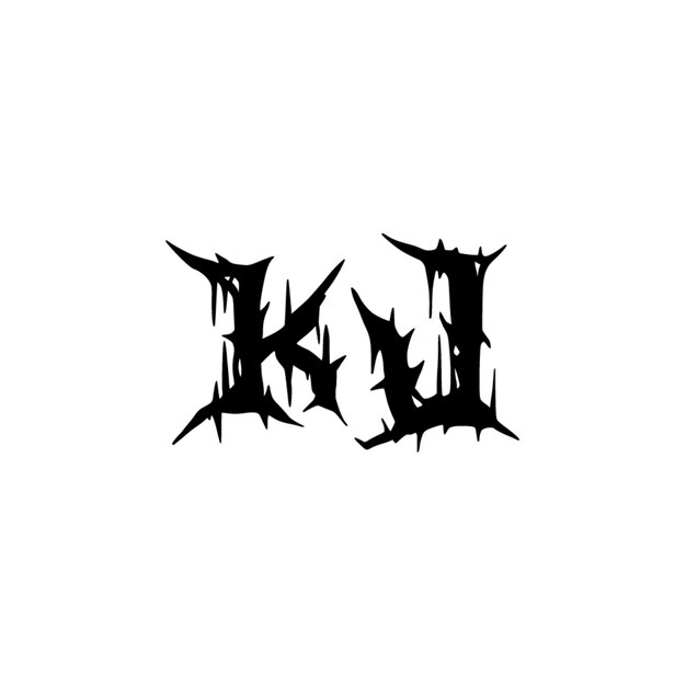 KJ monograma logotipo diseño carta texto nombre símbolo monocromo logotipo alfabeto carácter simple logotipo