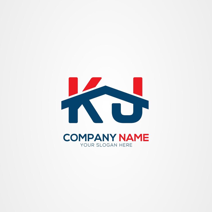 Vector kj o jk creative modern letters elemento de diseño del logotipo