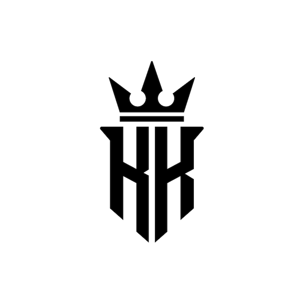 KK monograma logotipo diseño carta texto nombre símbolo monocromo logotipo alfabeto carácter simple logotipo
