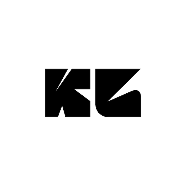 KL monograma logotipo diseño carta texto nombre símbolo monocromo logotipo alfabeto carácter simple logotipo
