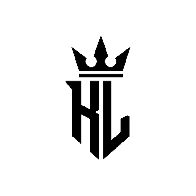 KL monograma logotipo diseño carta texto nombre símbolo monocromo logotipo alfabeto carácter simple logotipo