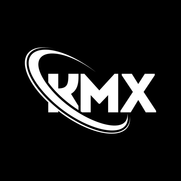Vector kmx logo kmx letra kmx letra diseño de logotipo iniciales kmx logotipo vinculado con círculo y mayúscula monograma logotipo kmx tipografía para negocios de tecnología y marca inmobiliaria