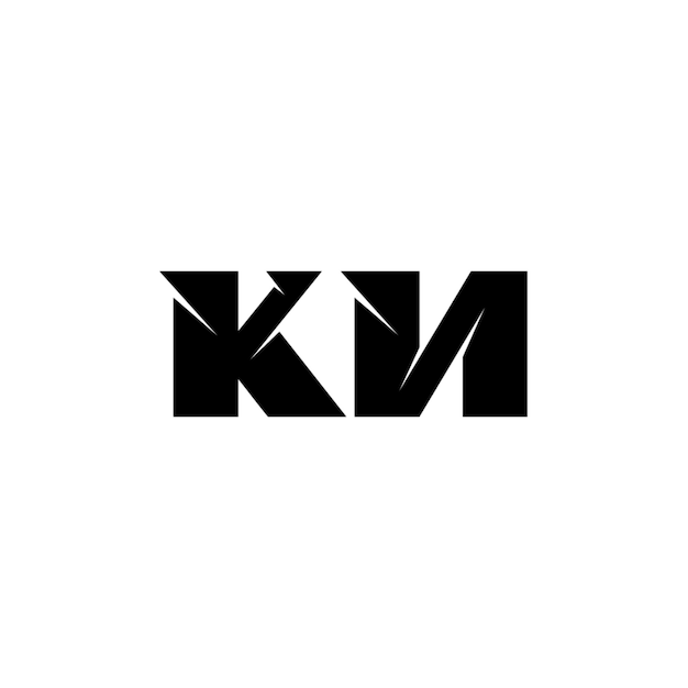 KN monograma logotipo diseño carta texto nombre símbolo monocromo logotipo alfabeto carácter simple logotipo