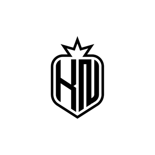 KN monograma logotipo diseño carta texto nombre símbolo monocromo logotipo alfabeto carácter simple logotipo