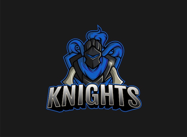 Vector knight - logotipo de mascota y deporte