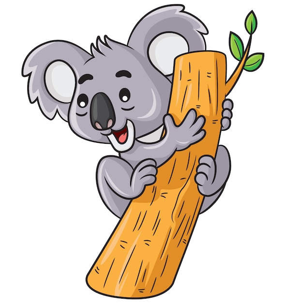 Koala lindo dibujo animado