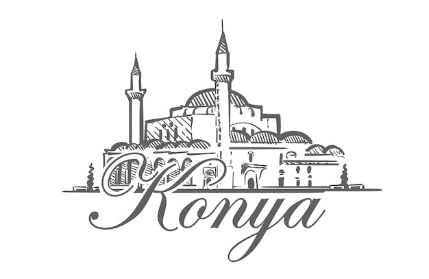 Vector konya horizonte turquía