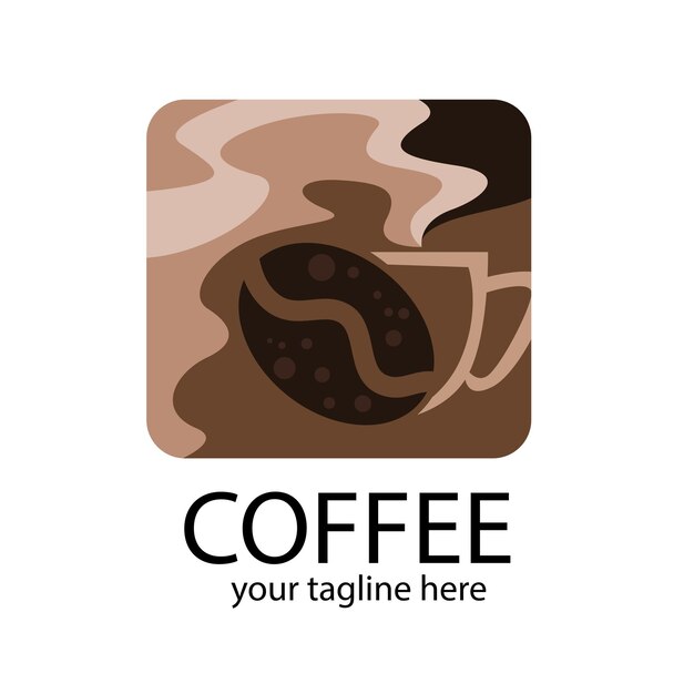 kopi uap dalam cangkir vektor