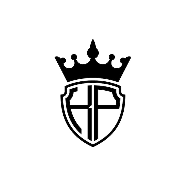 KP monograma logotipo diseño carta texto nombre símbolo monocromo logotipo alfabeto carácter simple logotipo