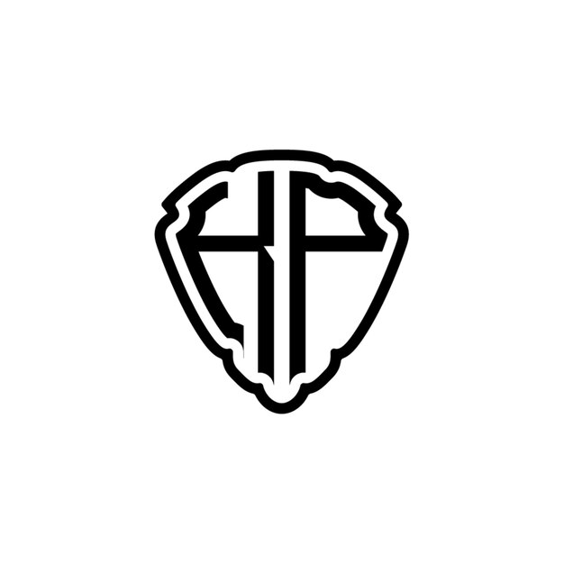 KP monograma logotipo diseño carta texto nombre símbolo monocromo logotipo alfabeto carácter simple logotipo