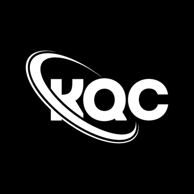 KQC logotipo KQC carta KQC letra diseño de logotipo Iniciales KQC Logotipo vinculado con círculo y mayúscula logotipo monograma KQC tipografía para negocios de tecnología y marca inmobiliaria