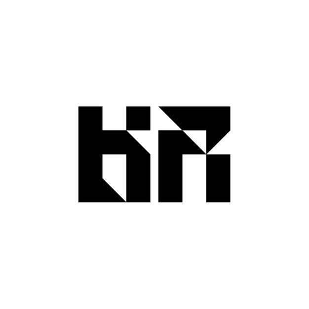 KR monograma logotipo diseño carta texto nombre símbolo monocromo logotipo alfabeto carácter simple logotipo