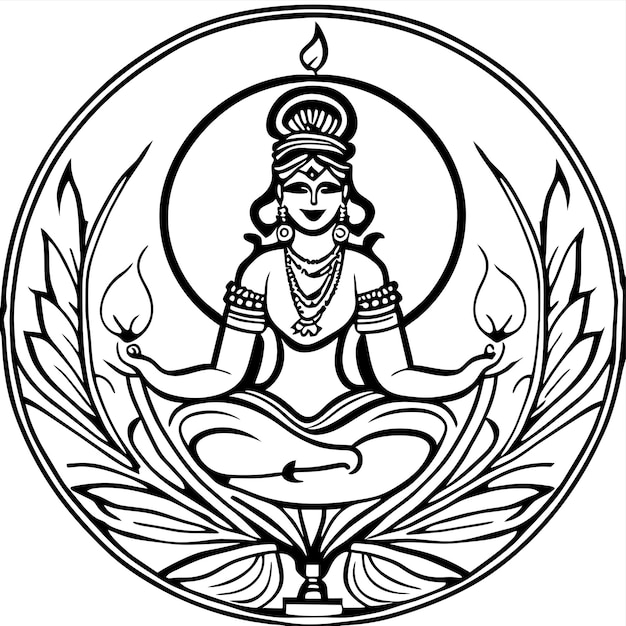 Krishna om namah dios hindú Shiva dibujado a mano plano elegante pegatina de dibujos animados icono concepto aislado