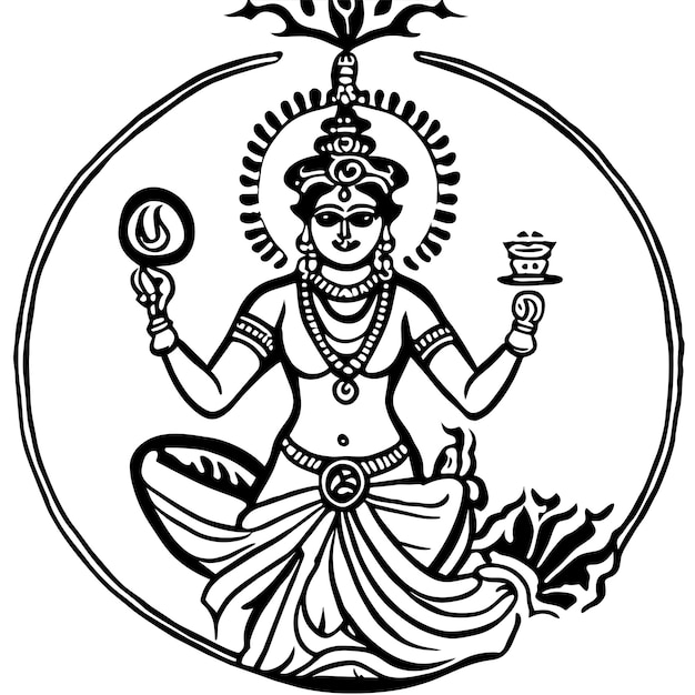 Vector krishna om namah dios hindú shiva dibujado a mano plano elegante pegatina de dibujos animados icono concepto aislado