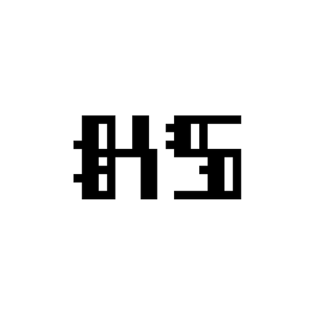 KS monograma logotipo diseño carta texto nombre símbolo monocromo logotipo alfabeto carácter simple logotipo