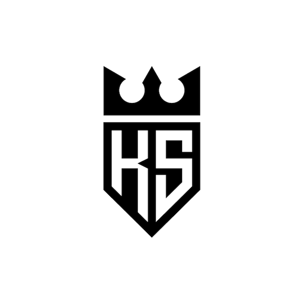 KS monograma logotipo diseño carta texto nombre símbolo monocromo logotipo alfabeto carácter simple logotipo