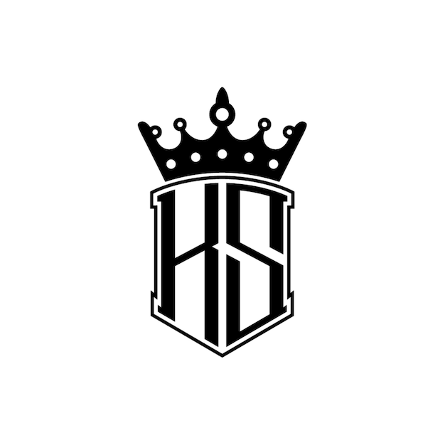 KS monograma logotipo diseño carta texto nombre símbolo monocromo logotipo alfabeto carácter simple logotipo
