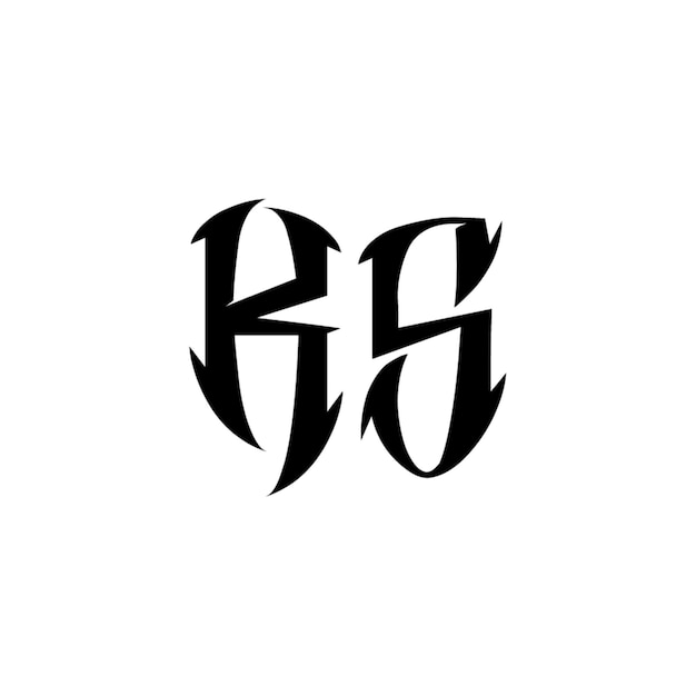 KS monograma logotipo diseño carta texto nombre símbolo monocromo logotipo alfabeto carácter simple logotipo