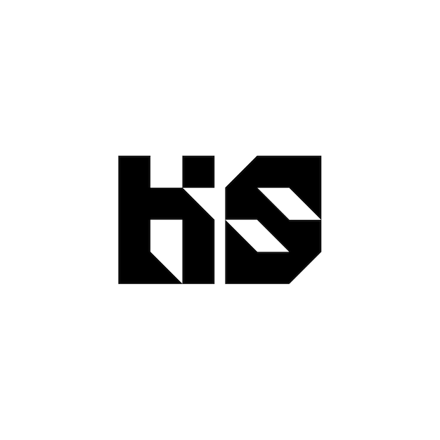 KS monograma logotipo diseño carta texto nombre símbolo monocromo logotipo alfabeto carácter simple logotipo