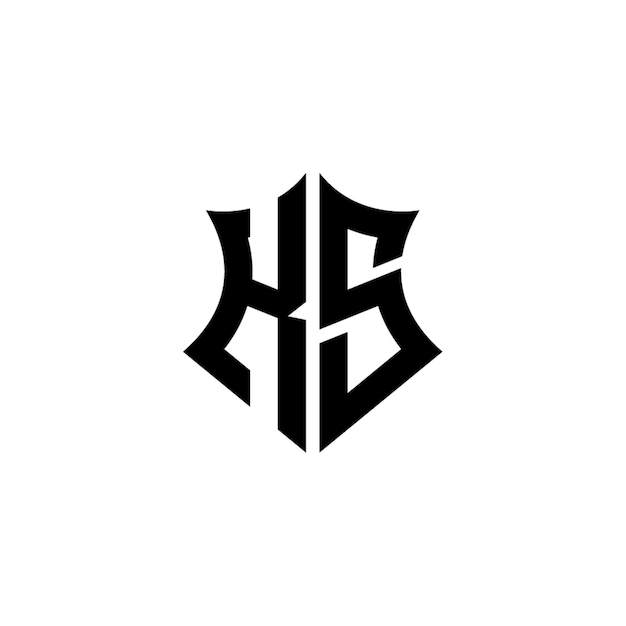KS monograma logotipo diseño carta texto nombre símbolo monocromo logotipo alfabeto carácter simple logotipo