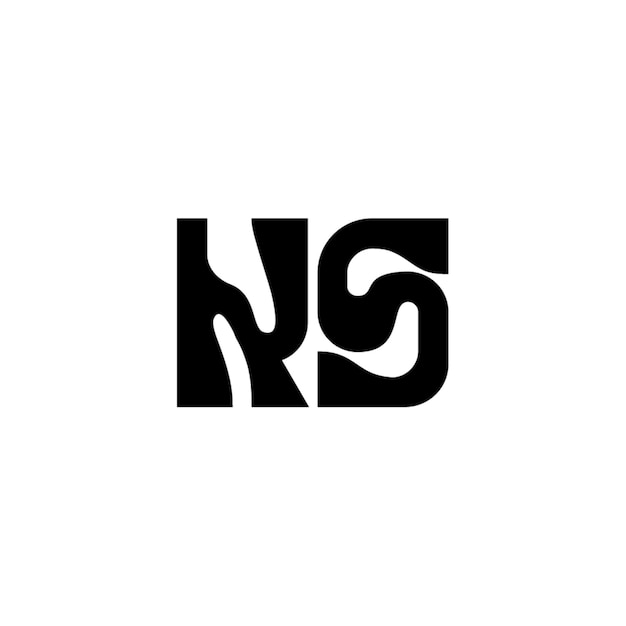 KS monograma logotipo diseño carta texto nombre símbolo monocromo logotipo alfabeto carácter simple logotipo