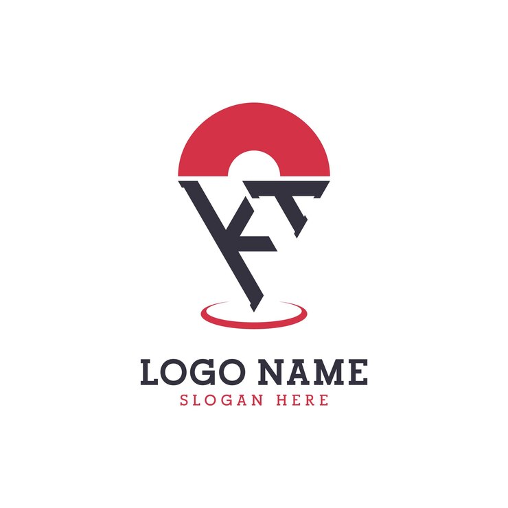 Vector kt location icon design logotipo moderno de kt pinpoint para aplicaciones de mapas de navegación y negocios basados en la ubicación