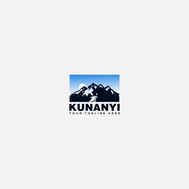 Kunanyi corriendo deporte montaña logo