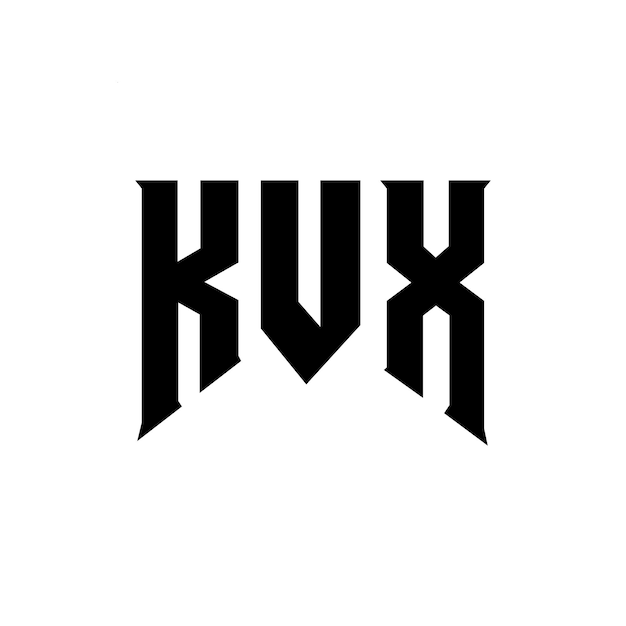 KVX diseño de logotipo de letra para la compañía de tecnología KVX logotipo de diseño de combinación de colores blanco y negro KVX símbolo KVX vector KVX KVX icono KVX alfabeto KVX tipografía logotipo diseño