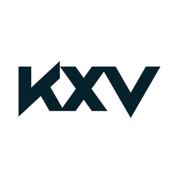 KXV abstracto creativo letra inicial símbolo icono vector diseño del logotipo